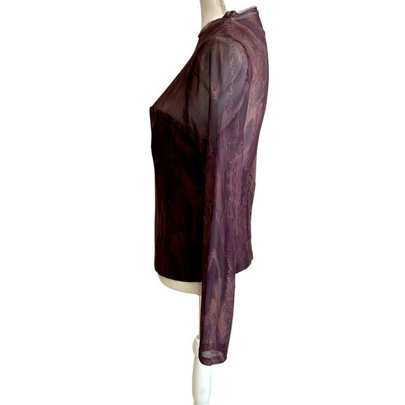 Louna Burnout Long Sleeve Blouse Size XL - Picture 6 of 9